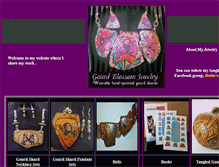 Tablet Screenshot of gourdblossomjewelry.com